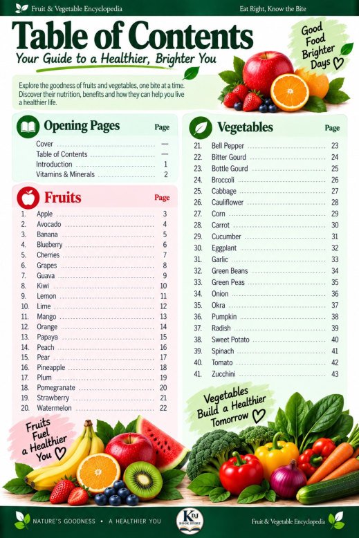 Table of Contents sample page